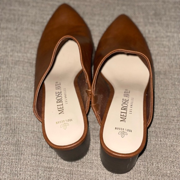 Women’s Faux Leather Mules - Picture 2 of 4